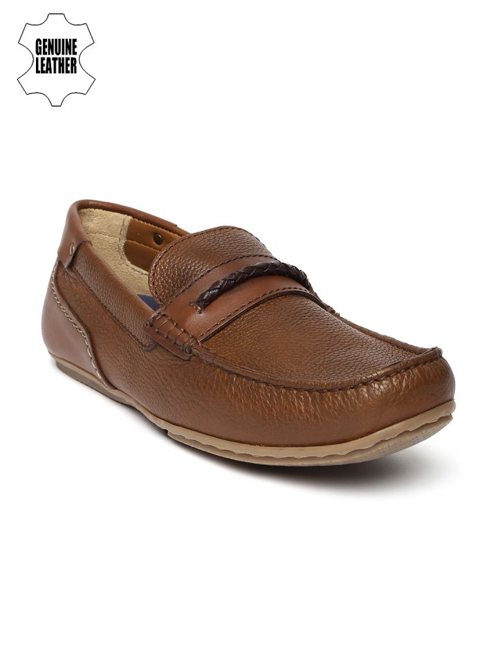 Buy Ruosh Smart Casual Men Brown Genuine Leather Driving Shoes