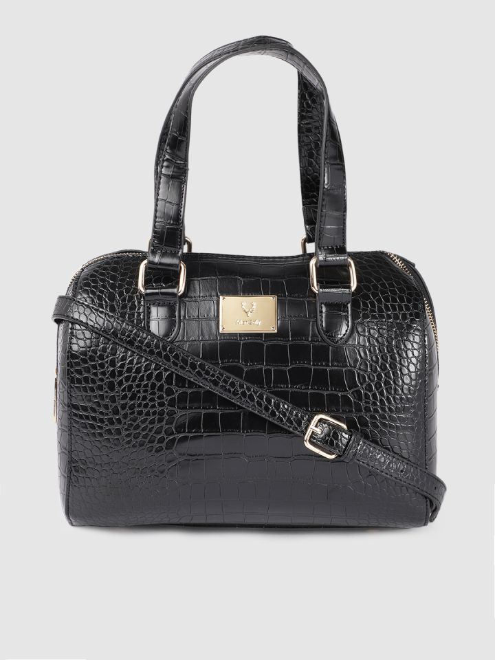 Allen solly black hotsell solid handheld bag