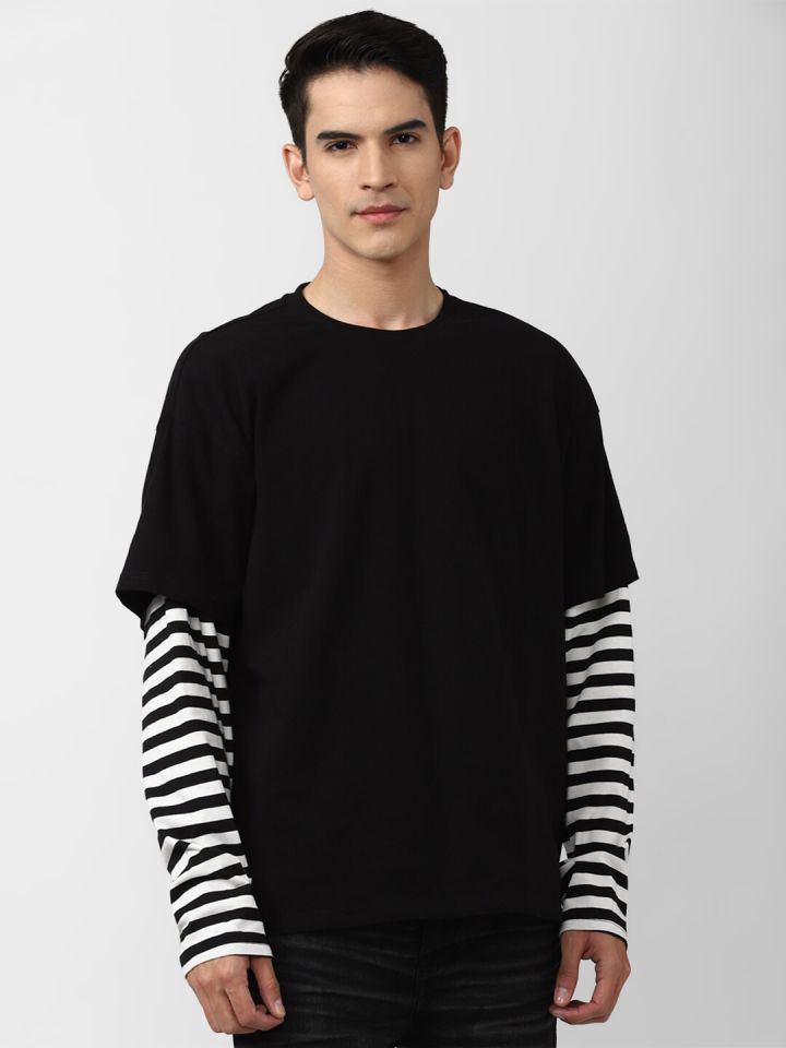Striped long sleeve hotsell shirt forever 21