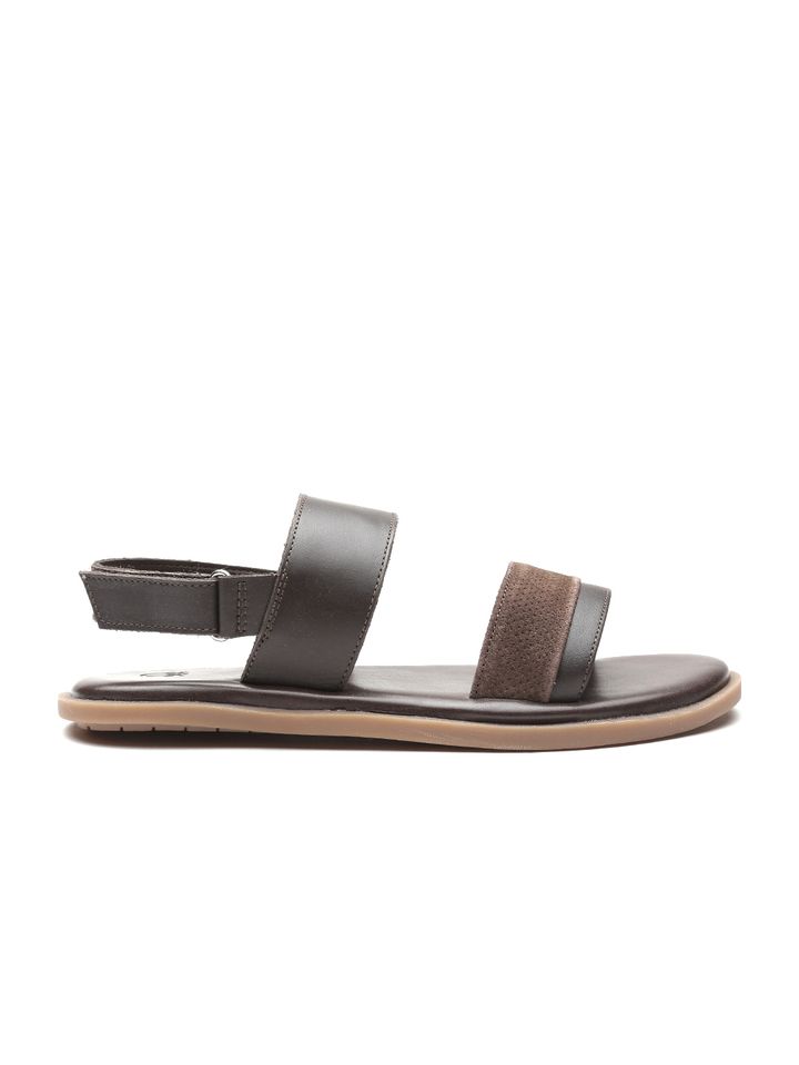 Buy United Colors Of Benetton Men Brown Leather Sandals - Sandals for Men  2040415 | Myntra
