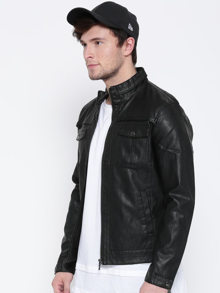 John players leather sales jacket