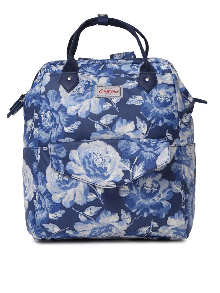 Cath Kidston Women Blue Graphic Frame Backpack