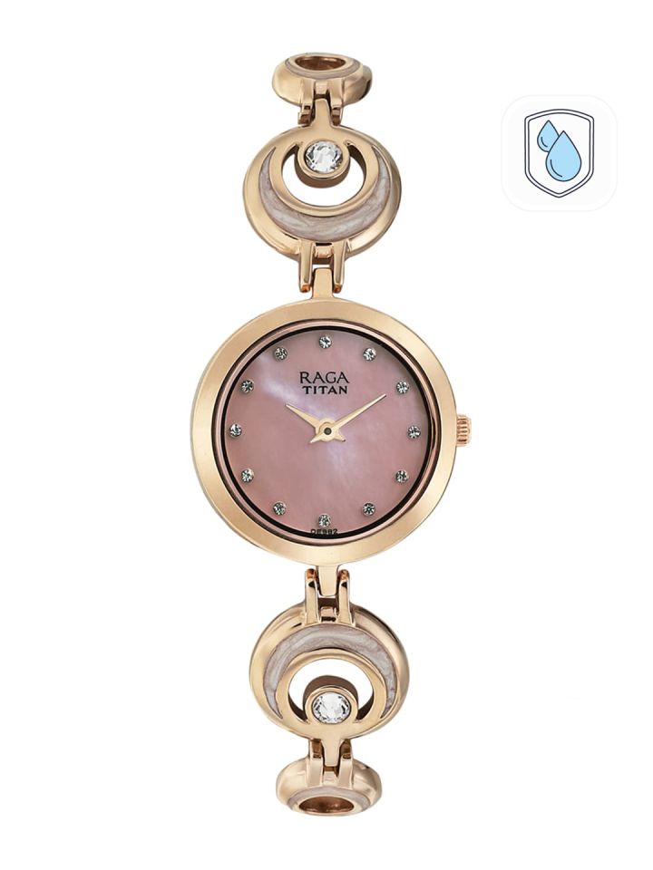 Buy Titan Raga Women Pink Dial Embellished Watch 2540WM03