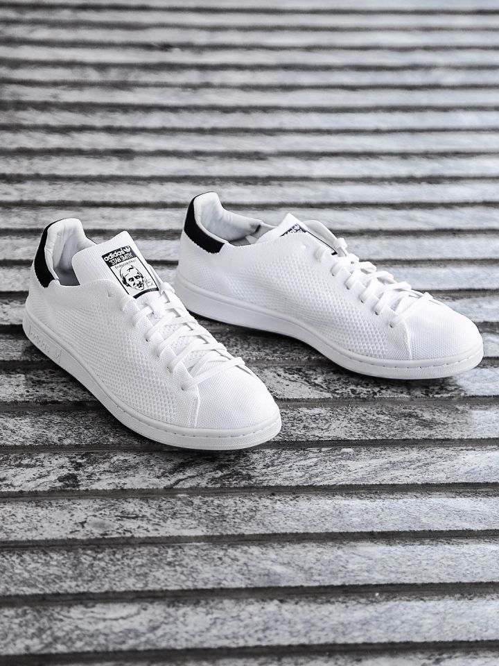 Men's adidas stan smith primeknit casual shoes on sale