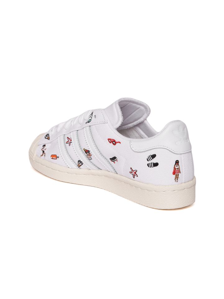 Adidas superstar hotsell embroidered sneakers