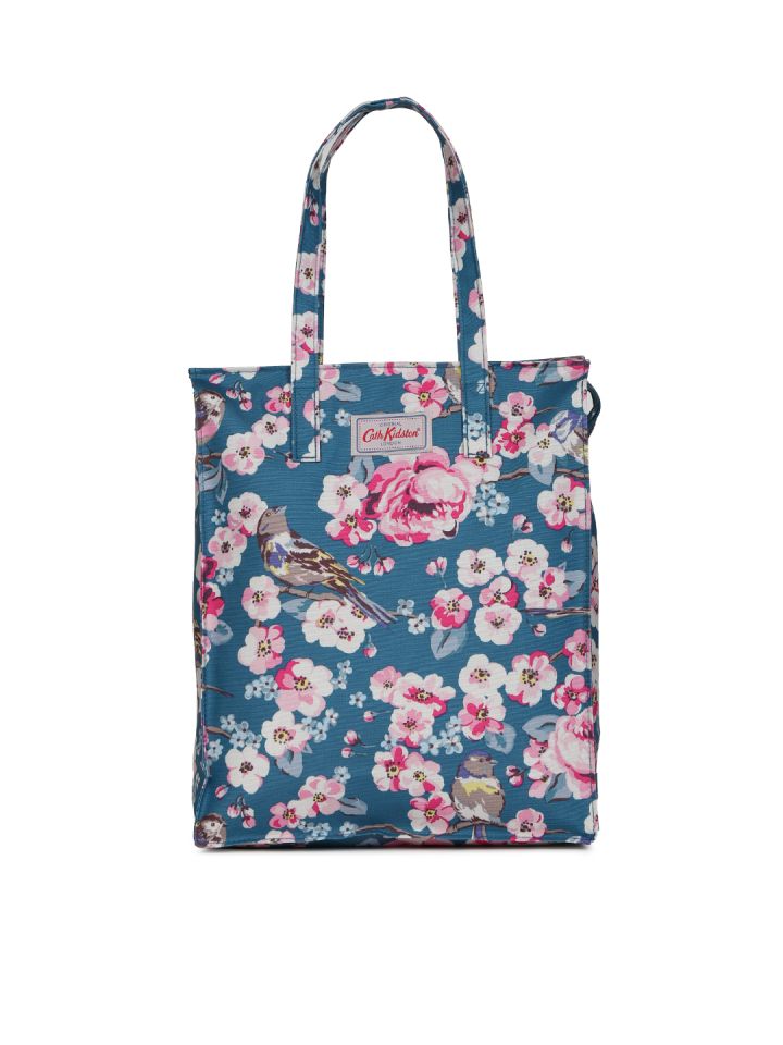 Buy Cath Kidston Blue Floral Print Tote Bag Handbags for Women