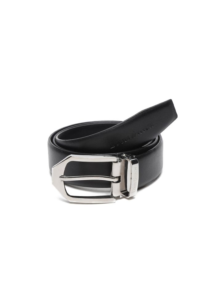 Buy LOUIS STITCH Men Black Leather Formal Belt - Belts for Men
