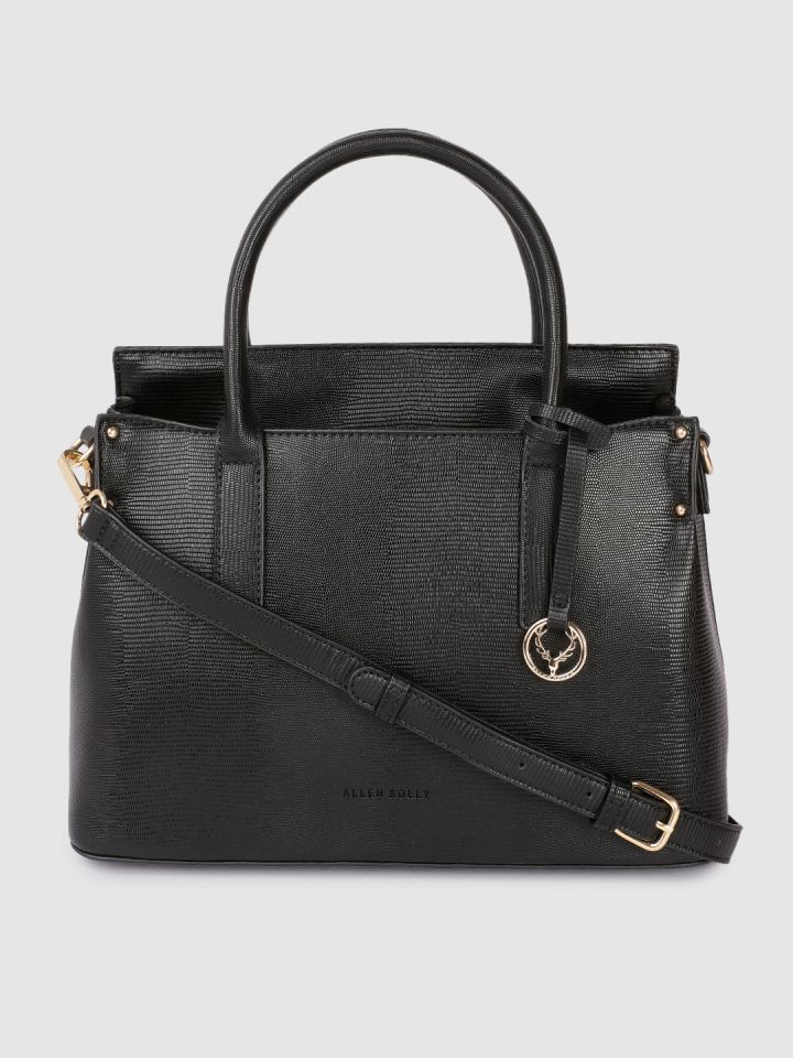 Allen solly black solid handheld bag 2025