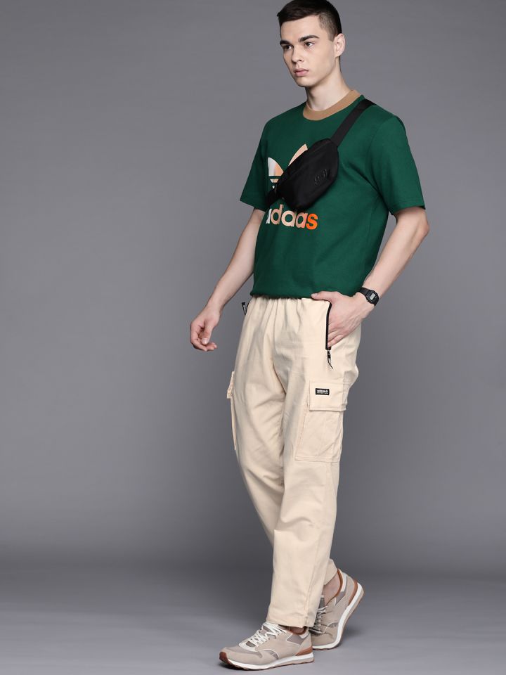 Adidas originals khaki on sale cargo track pants