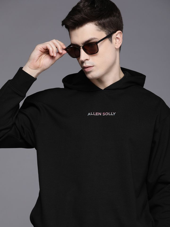 Allen solly online black sweatshirt
