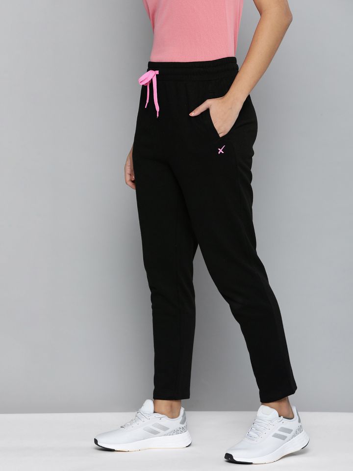 Buy HRX By Hrithik Roshan Women Black Solid Track Pants - Track Pants for  Women 20485988