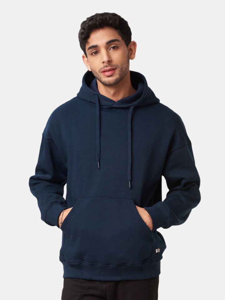 Buy The Souled Store Men Loose Fit Solid Hooded Oversized Sweatshirt -  Sweatshirts for Men 20486172