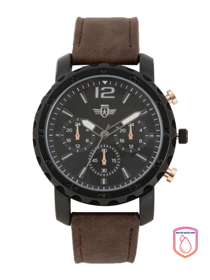 Roadster Men Black Analogue Watch MFB PN LW 3717