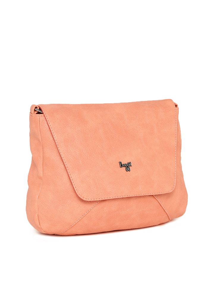 baggit peach handbag