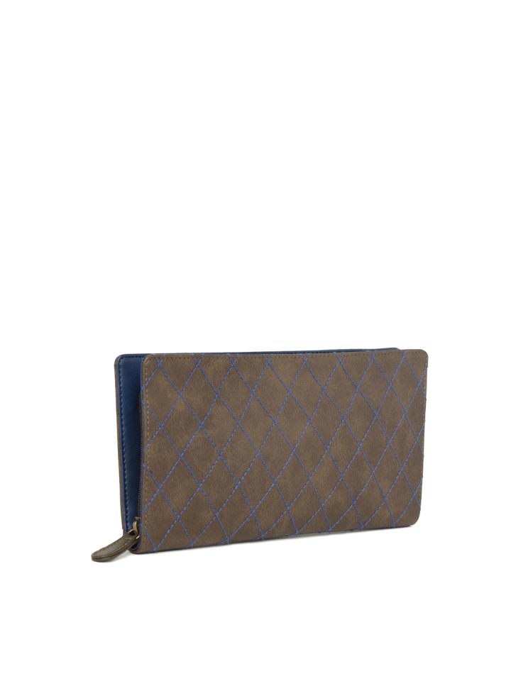 Buy Baggit Women Brown Solid Zip Around Wallet Wallets for Women
