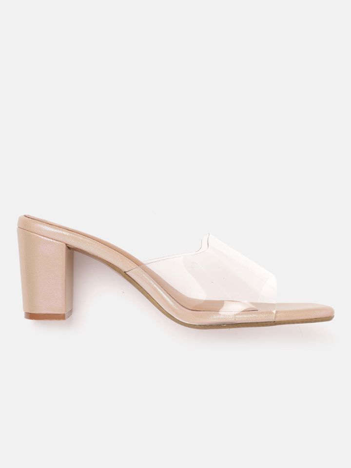 Transparent on sale heels myntra