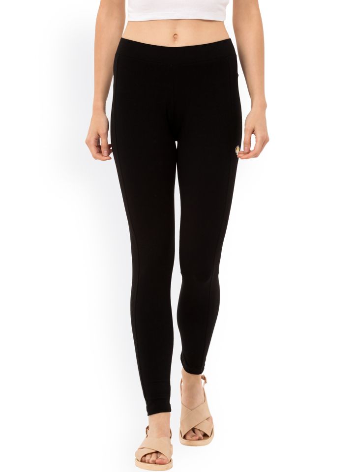 Buy Chumbak Black Ankle Length Leggings Leggings for Women 2053488 Myntra