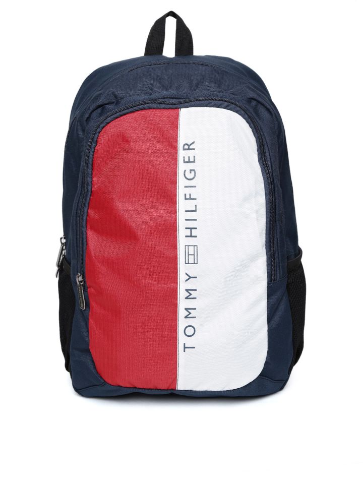 Tommy hilfiger backpack navy deals blue and red