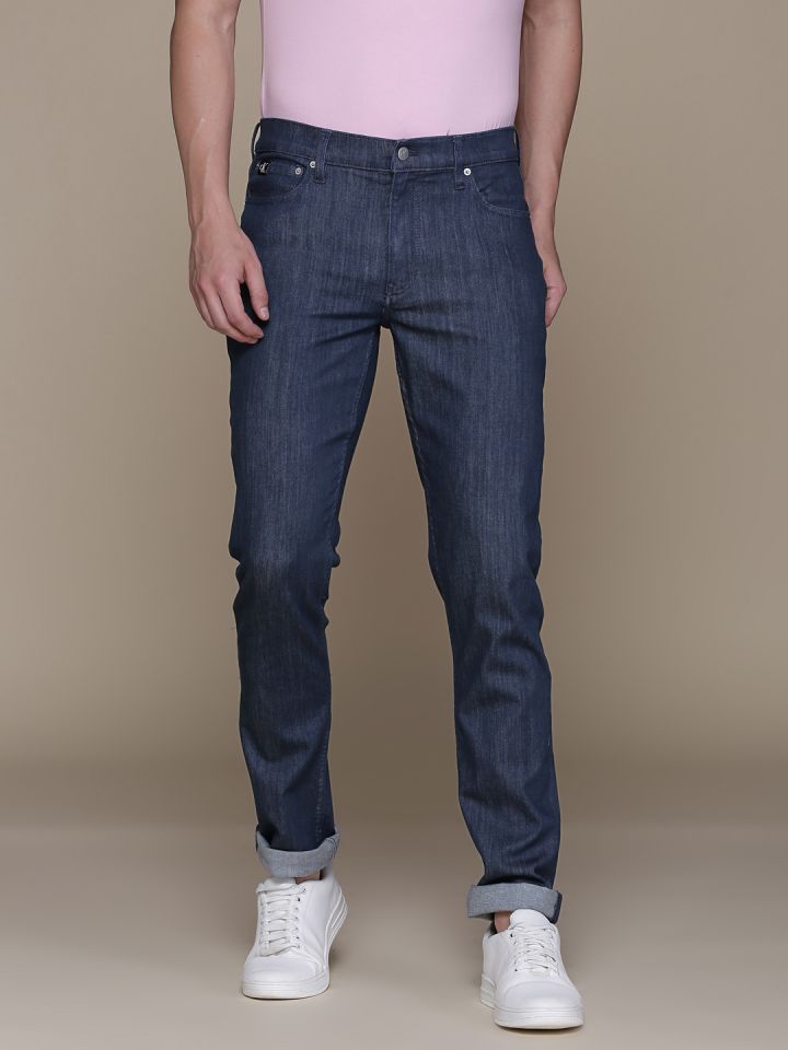 Buy Calvin Klein Jeans Men Blue Straight Fit Light Fade Pure
