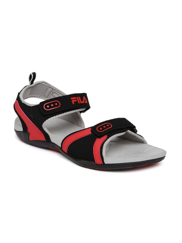 fila men black sports sandals