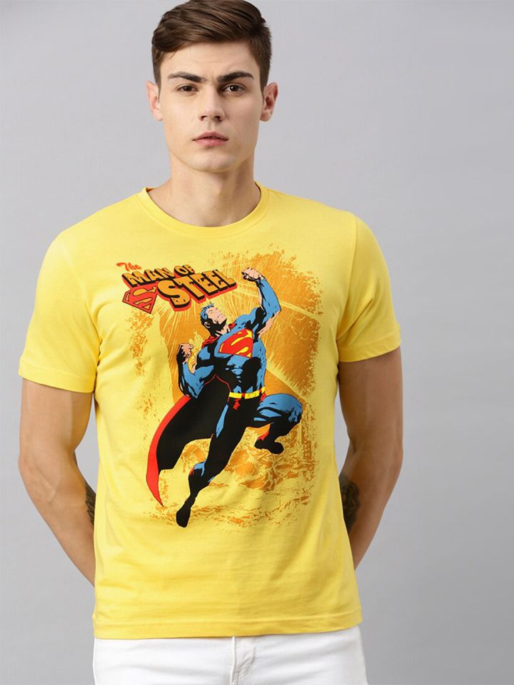 Yellow superman t shirt online