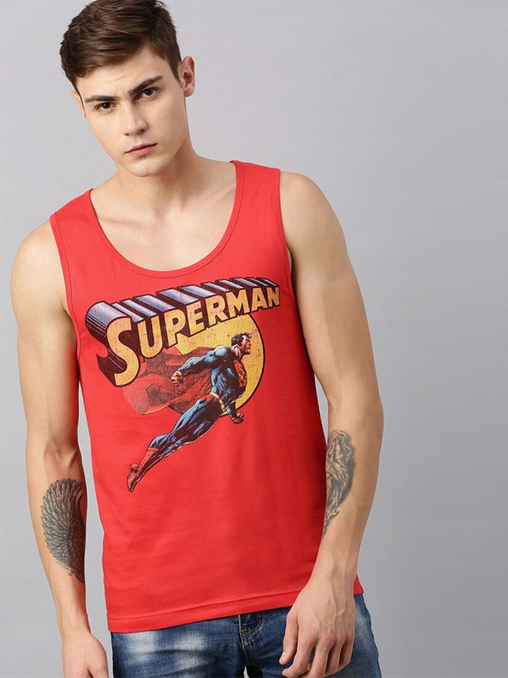 Superman sleeveless t shirt hot sale