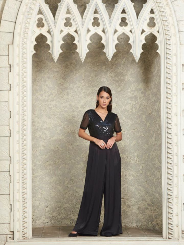 Black embellished jumpsuit new arrivals