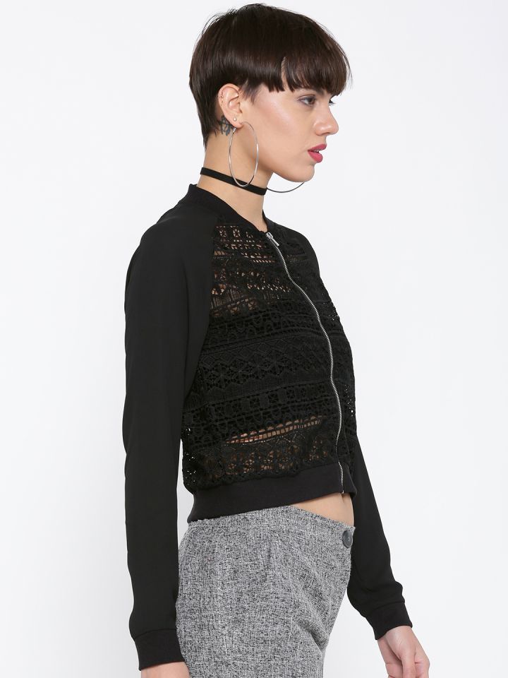 Black lace hot sale jacket forever 21