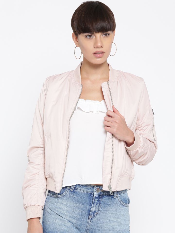 Forever 21 outlet pink bomber jacket