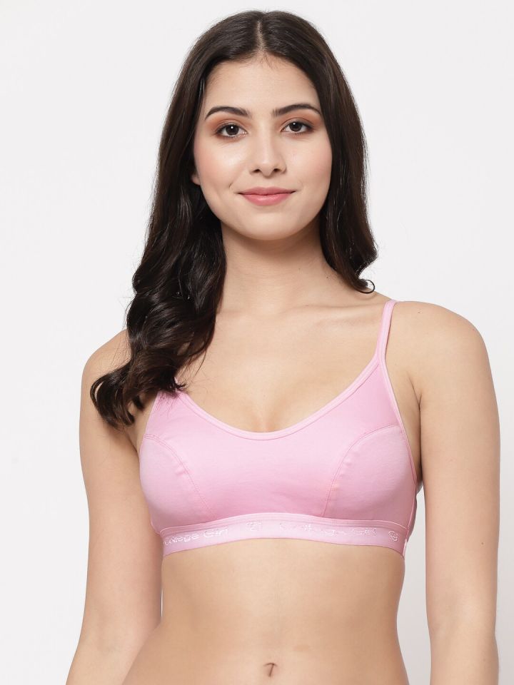 Buy College Girl Women Pink Cotton Bra - Bra for Women 20598078