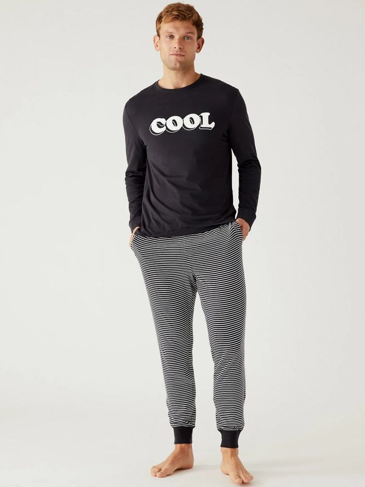 Mens thermal pyjamas sales marks and spencer