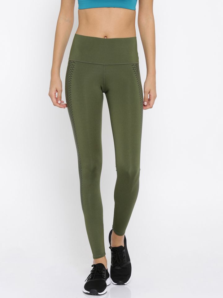 Olive green puma leggings best sale