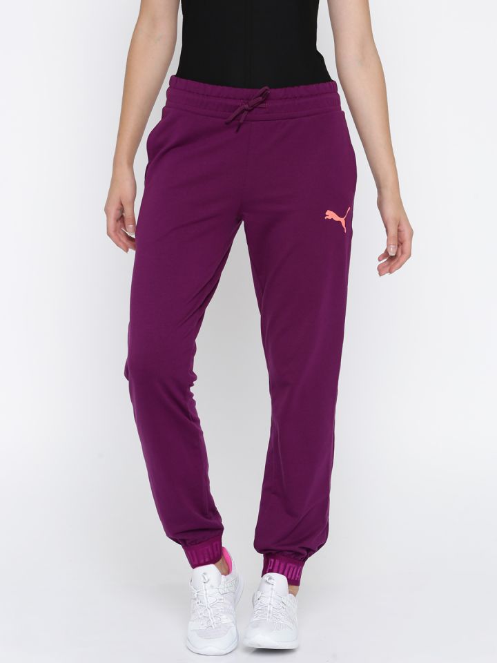 womens purple joggers