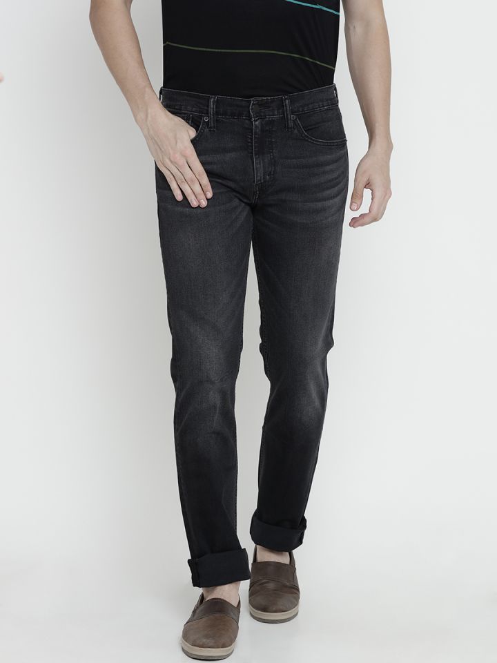 levi's slim men's black jeans