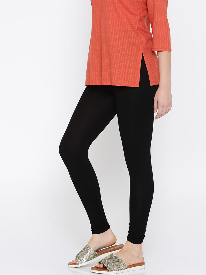 Buy Global Desi Black Leggings 
