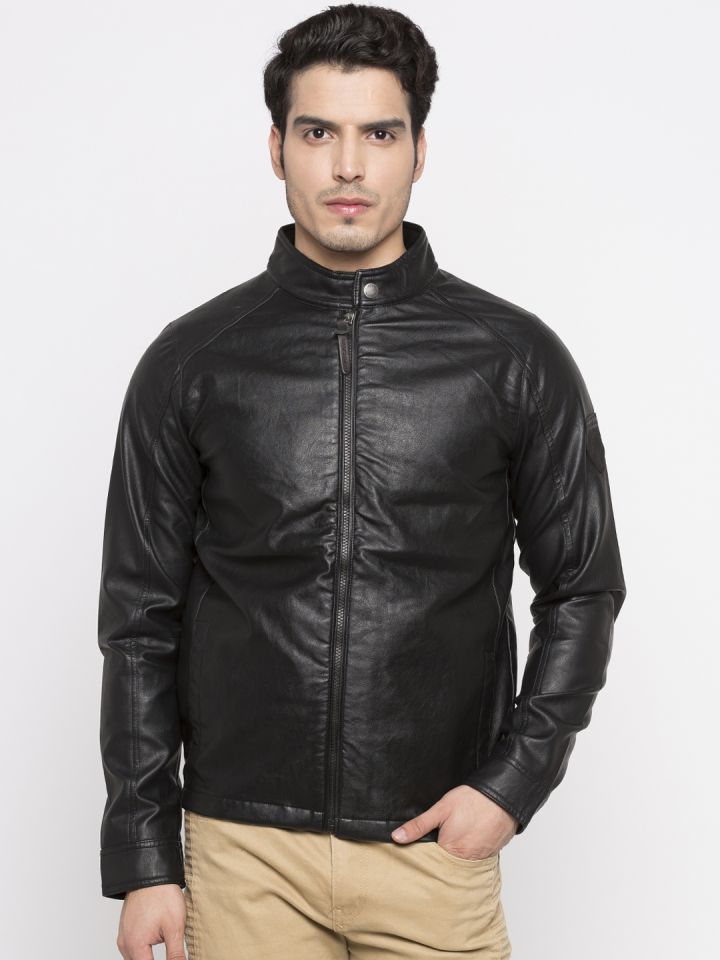 Buy Pepe Jeans Men Black Solid Biker Jacket Jackets For Men