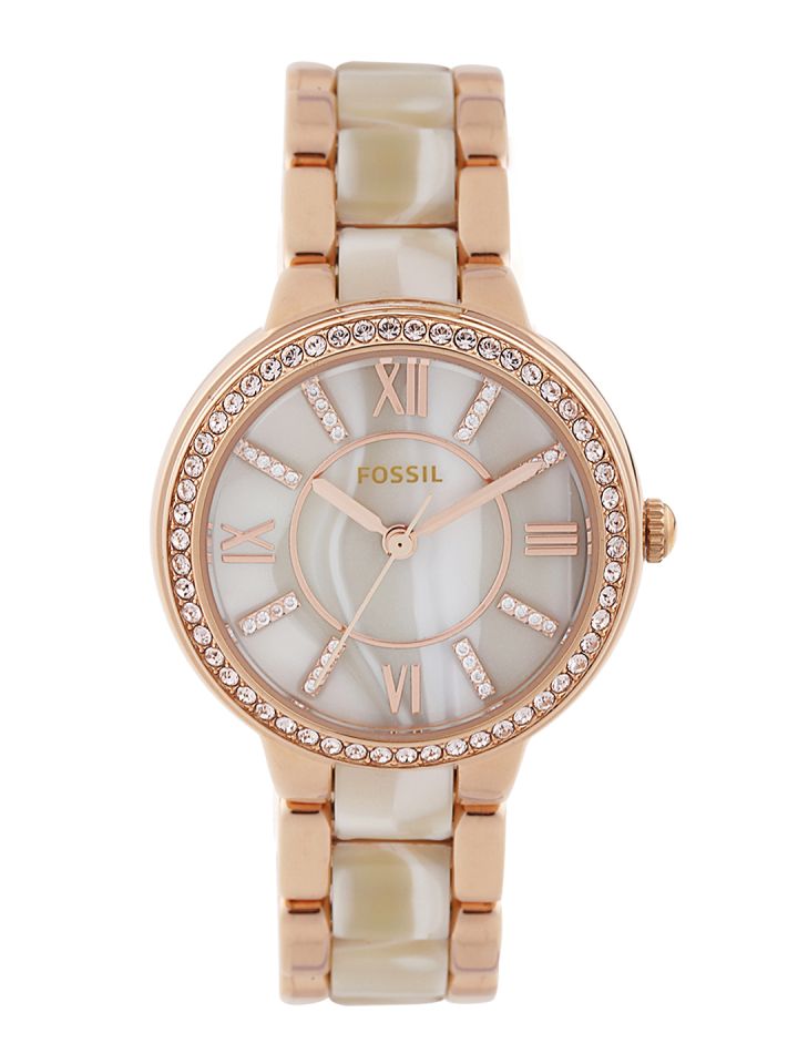 Buy Fossil Women Beige Analogue Watch Watches for Women 2063647