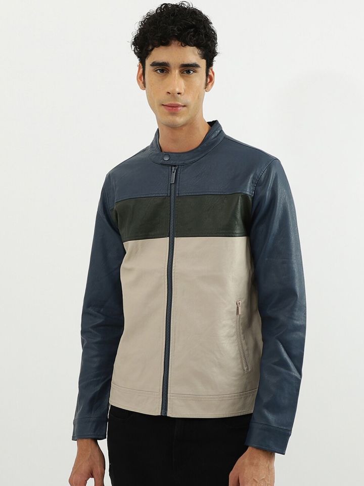 Buy United Colors Of Benetton Men Blue Cream Coloured