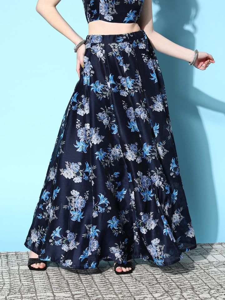 Floral maxi new arrivals flared skirt