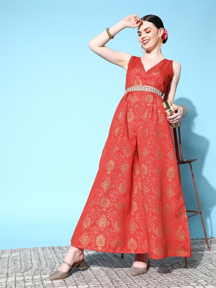 Jumpsuit with shrug best sale myntra