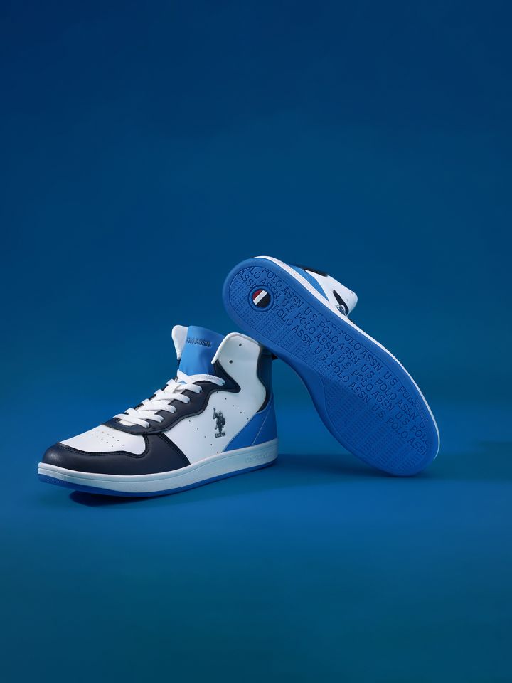 Us polo shop blue sneakers