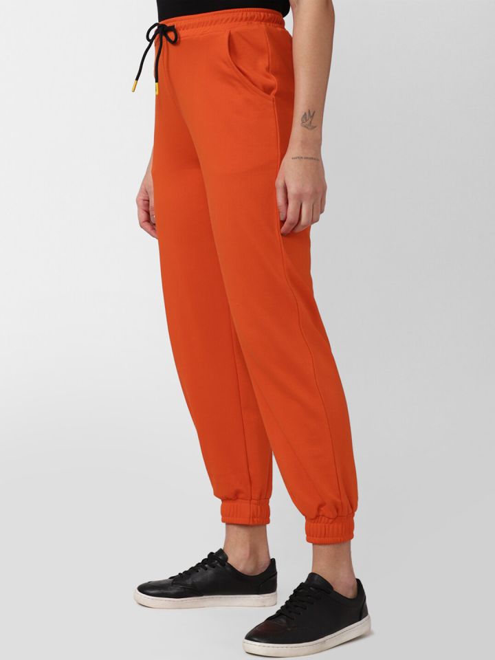 Orange joggers forever 21 best sale