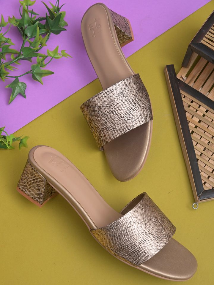 Glitter deals block heels
