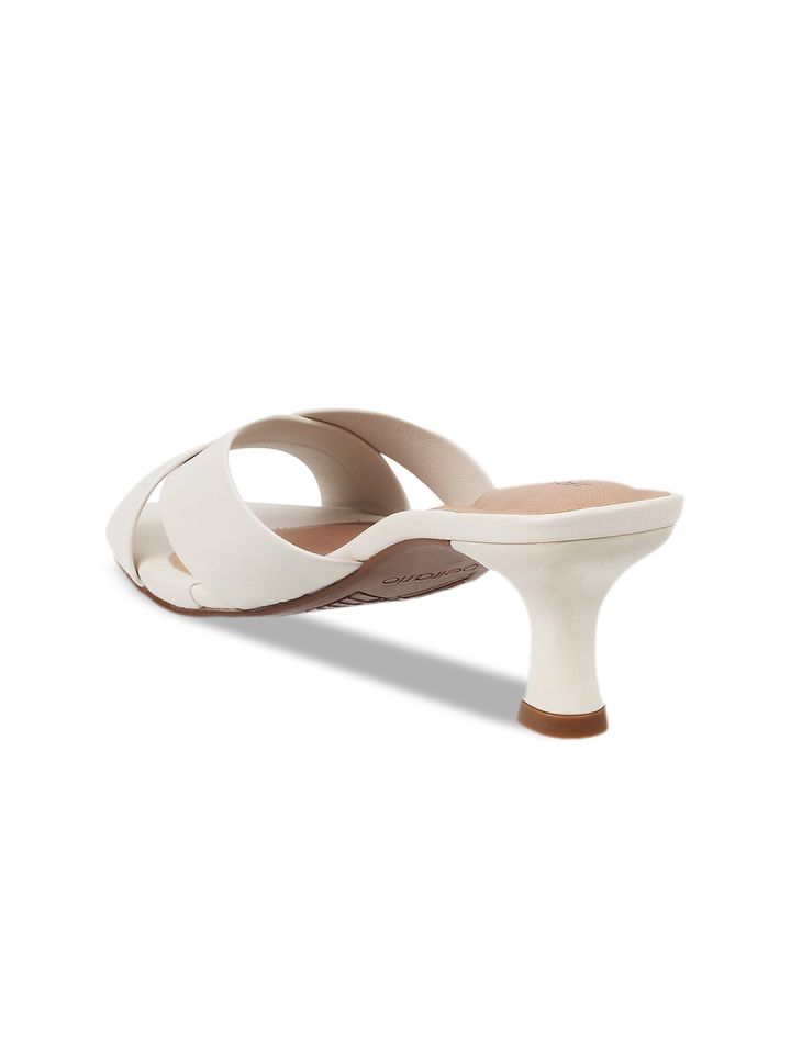 White new arrivals kitten mules