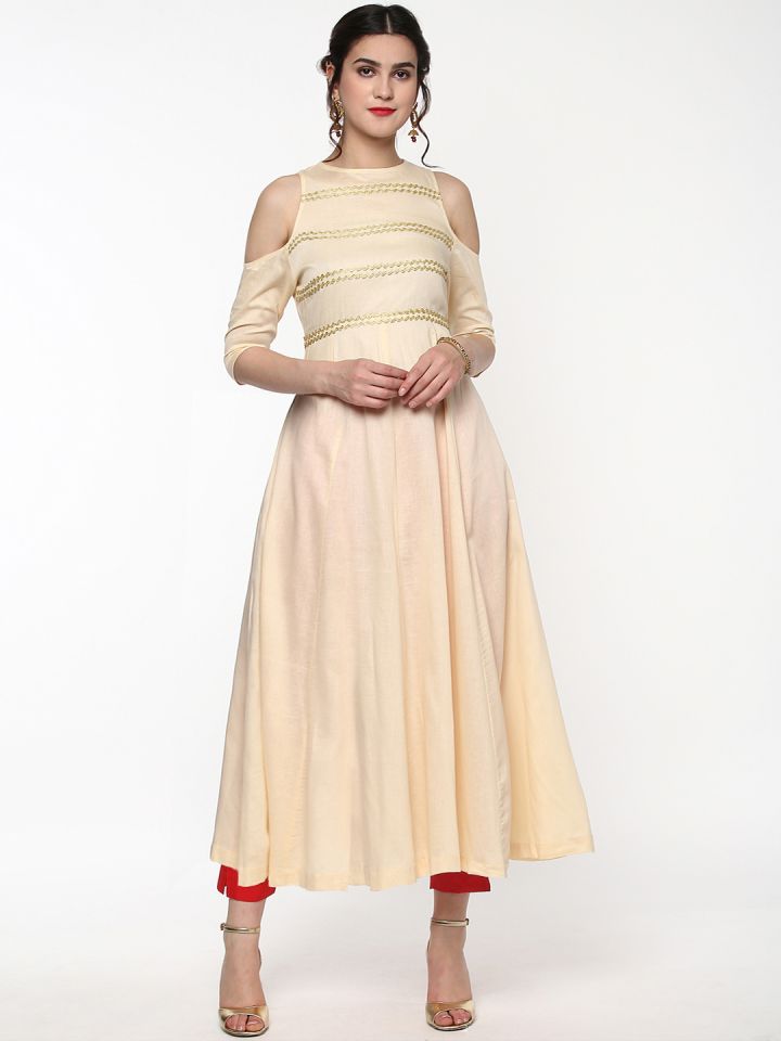 Cold shoulder deals anarkalis online