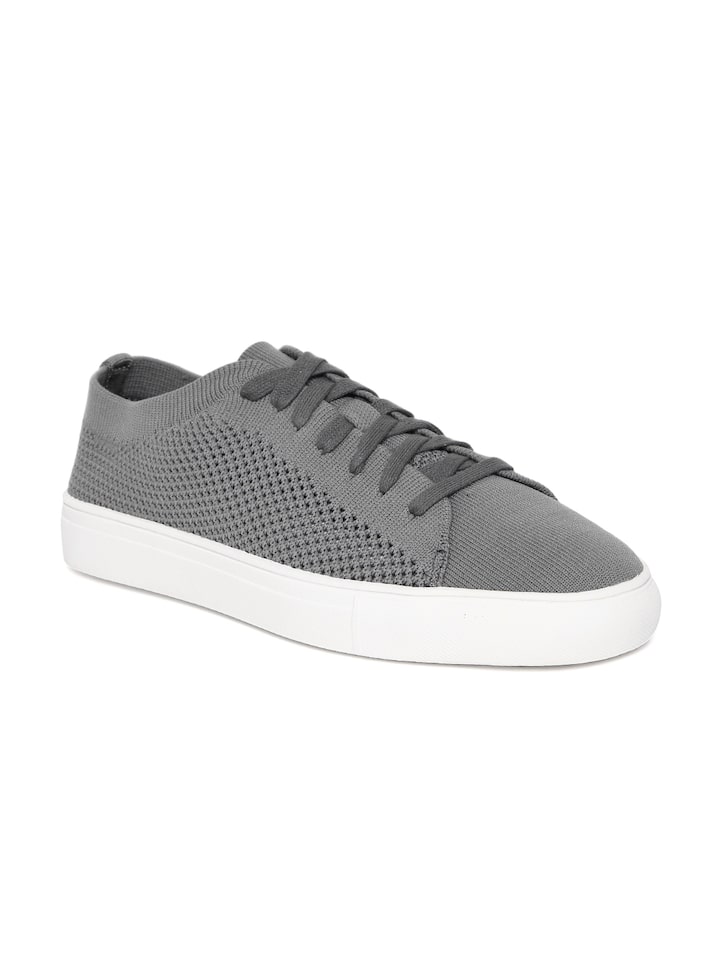 Grey Patterned Sneakers - Casual Shoes 