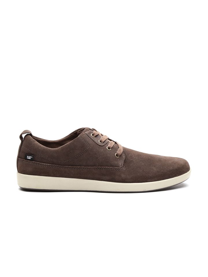 CAT Men Brown Suede Sneakers