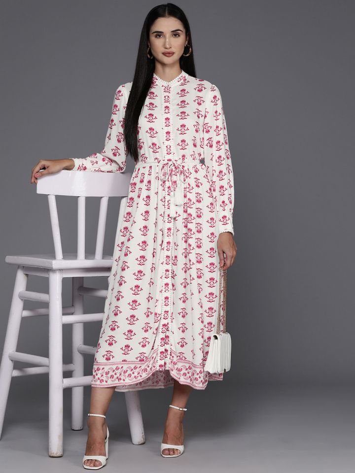 Allen solly cheap white dress