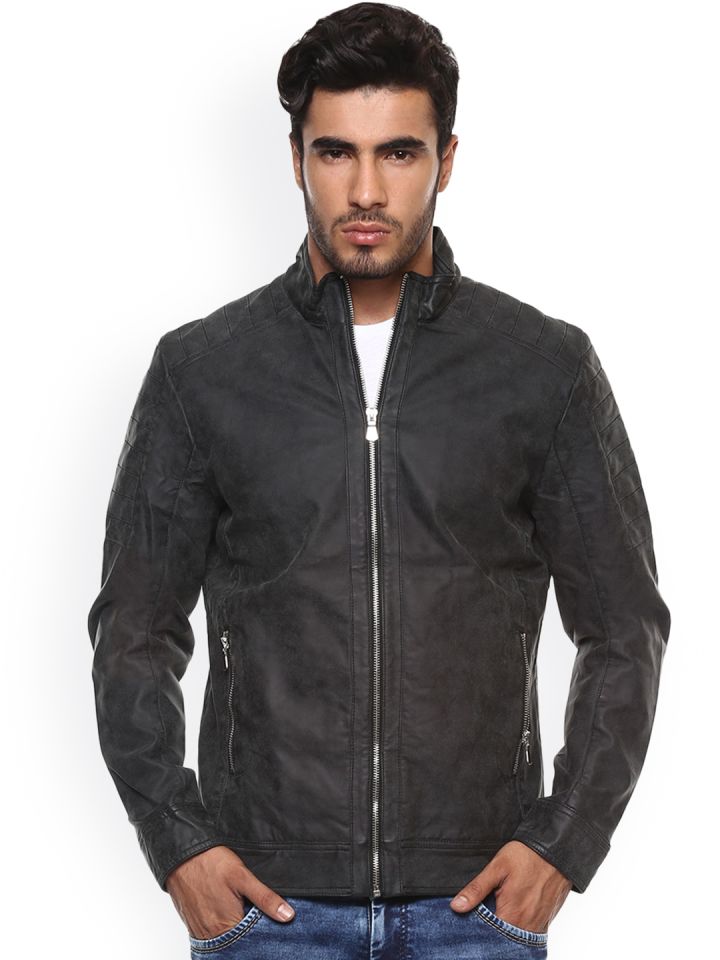 Mufti leather jacket price on sale