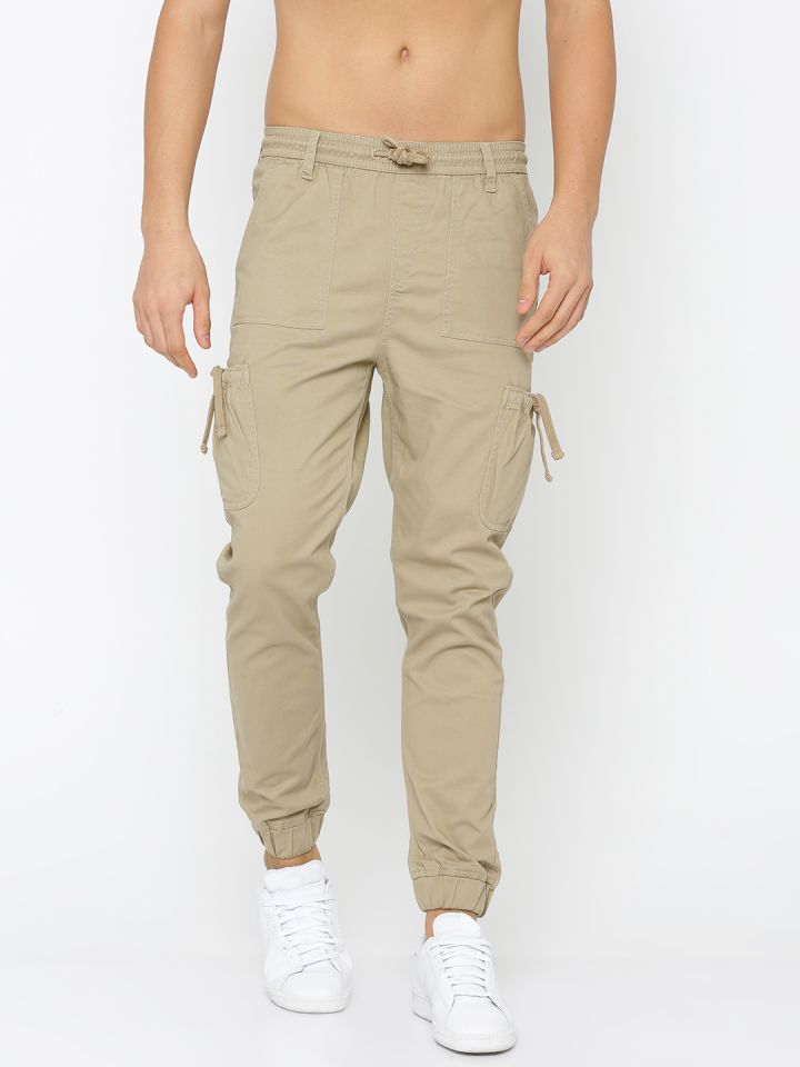 beige joggers mens